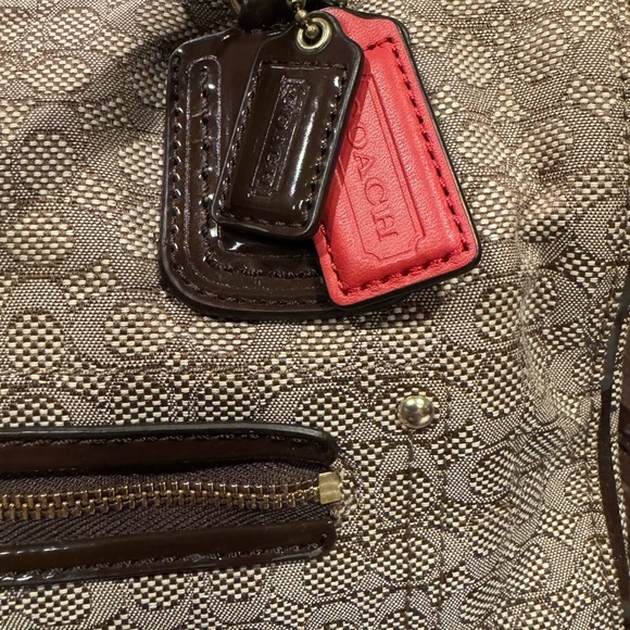 Coach Signature C Oxford Satchel Handbag Purse - Picture 2 of 13